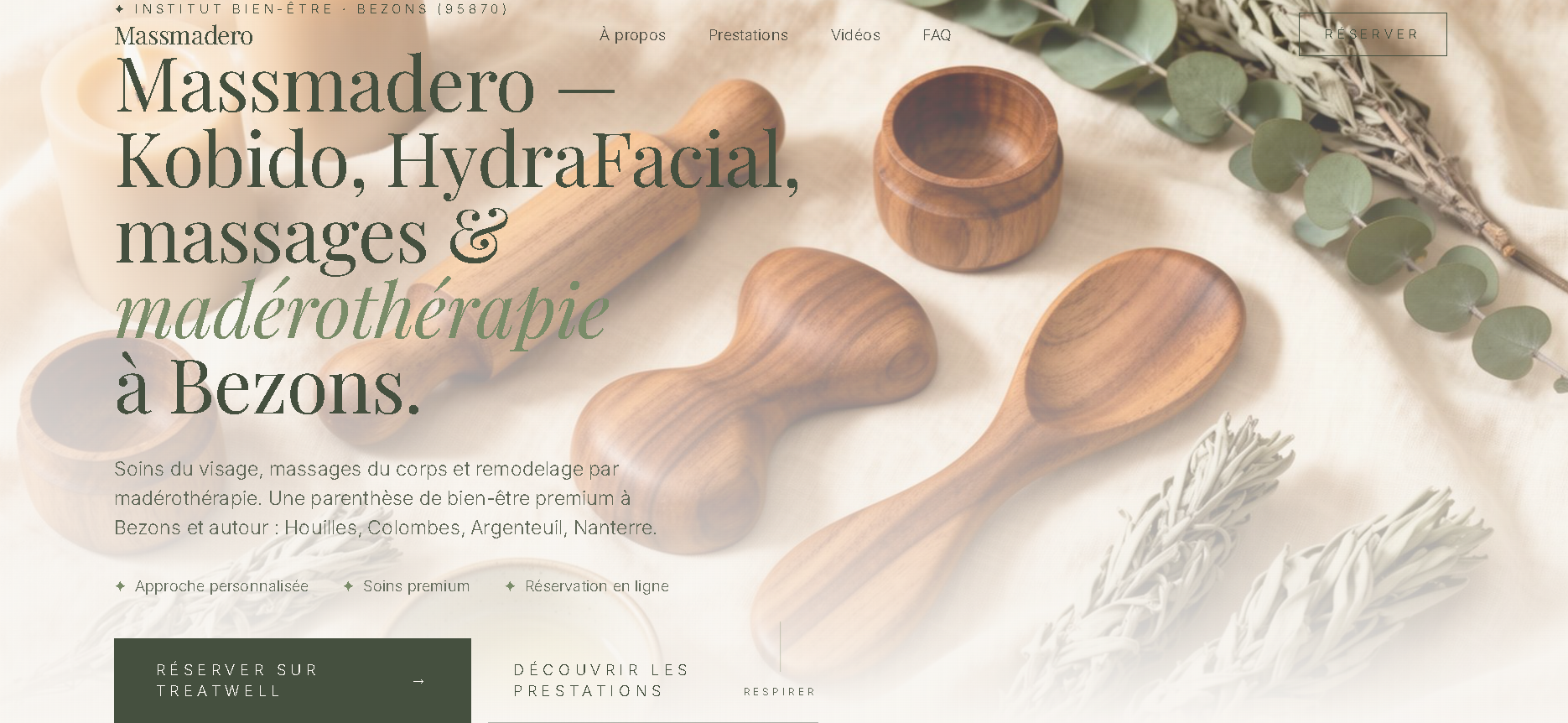 Massmadero — Site vitrine · Institut · projet Krenaly