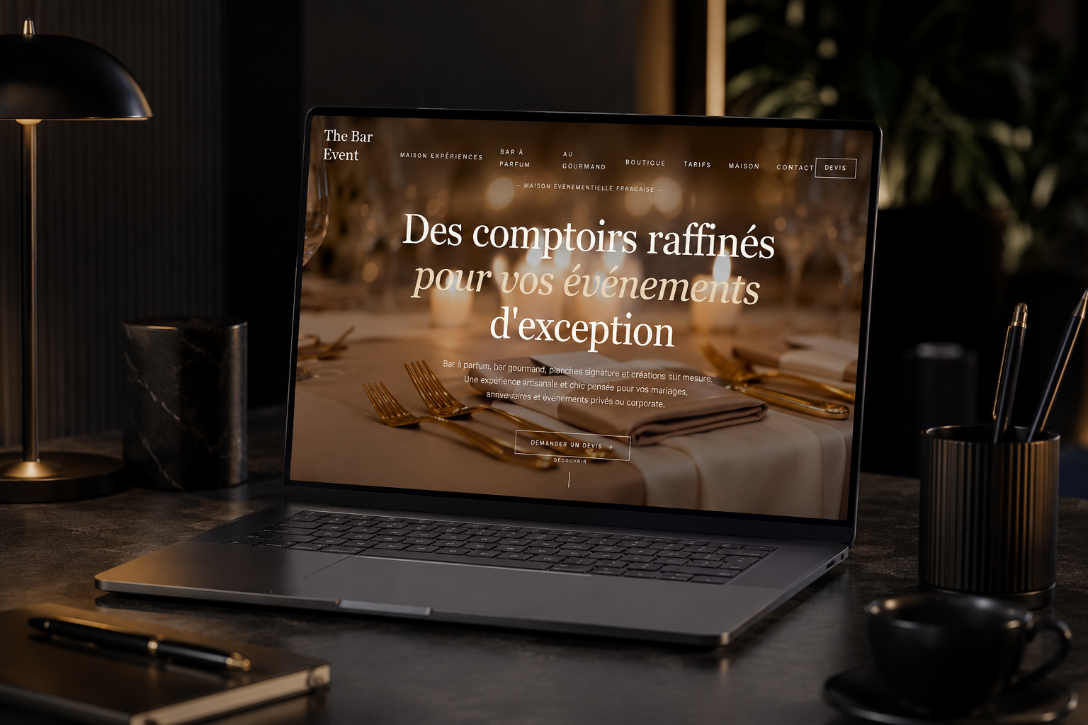 The Bar Event — Site vitrine · événementiel